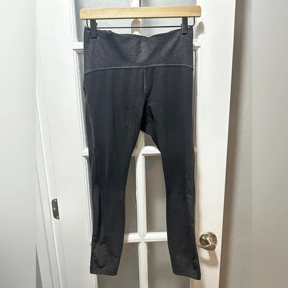 Lululemon Train Times 7/8 Pan: Luminosity Foil Print Black Silver / Black - Picture 4 of 11